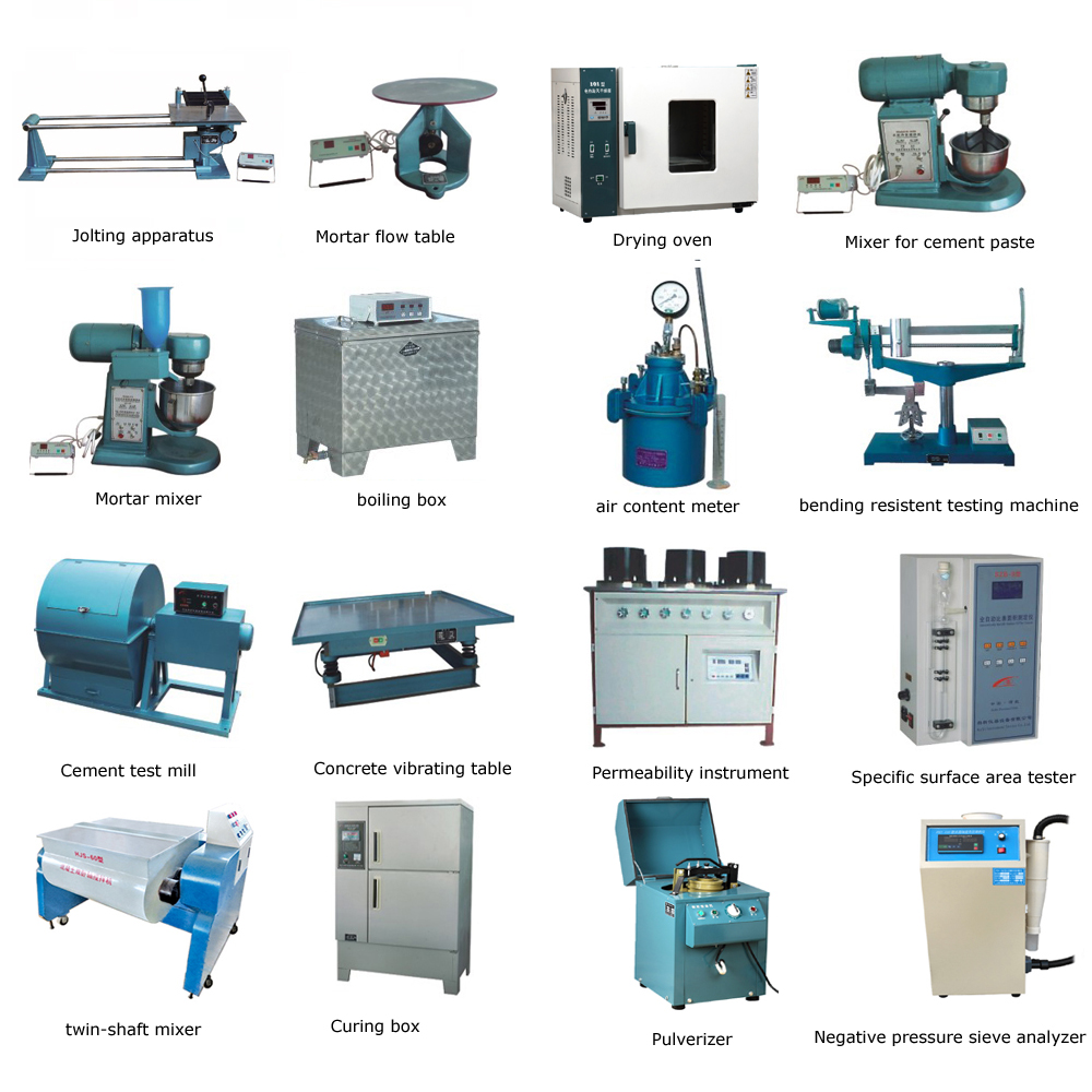 Equipos de laboratorio de formigón de cemento