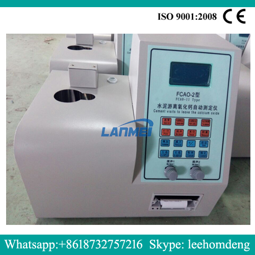 Automatic instrument for cement free calcium oxide