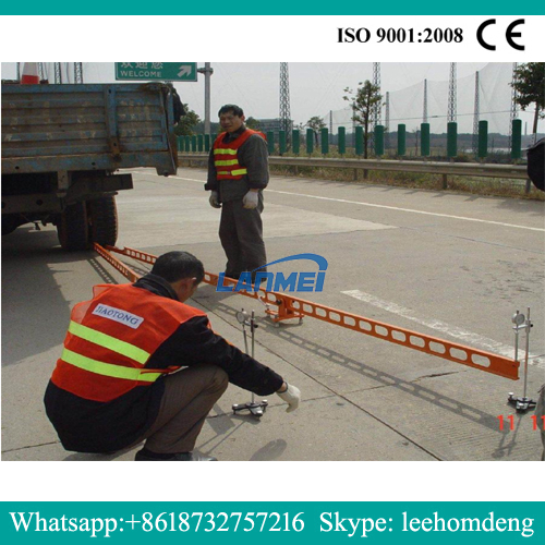 Pavement rebound deflection tester