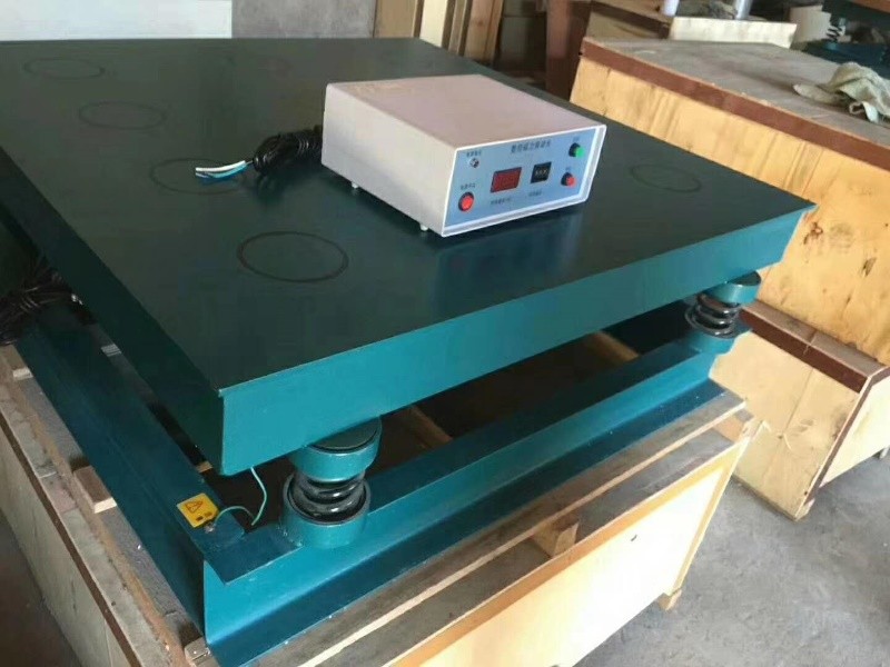 vibration table for concrete molds